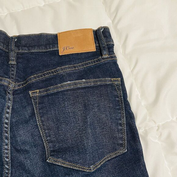 J.Crew Lookout High Rise Skinny Jeans Dark Wash Size 28x29 - Picture 7 of 9